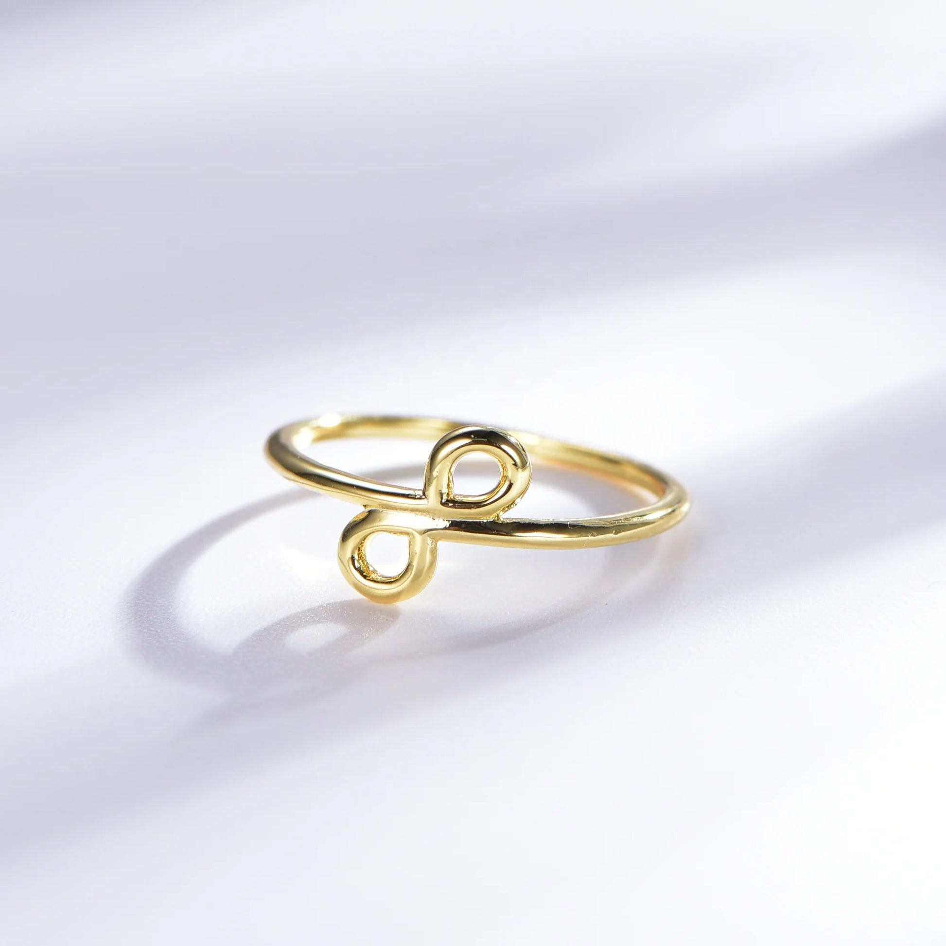 simple fine 925 silver infinity band ring for women jewelry