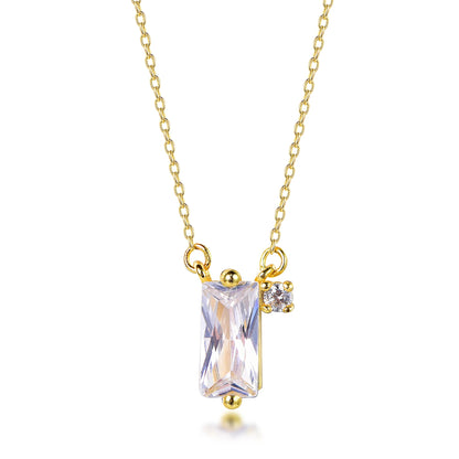 18k gold plated zircon pendant choker necklace 18K gold necklace chain Crystal Pendant AAA zircon pendant Kirin Jewelry