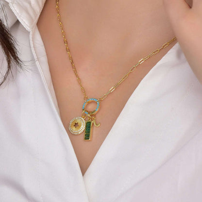 18k real gold chain necklace diy necklace pendant 18k gold vermeil chain necklace Kirin Jewelry