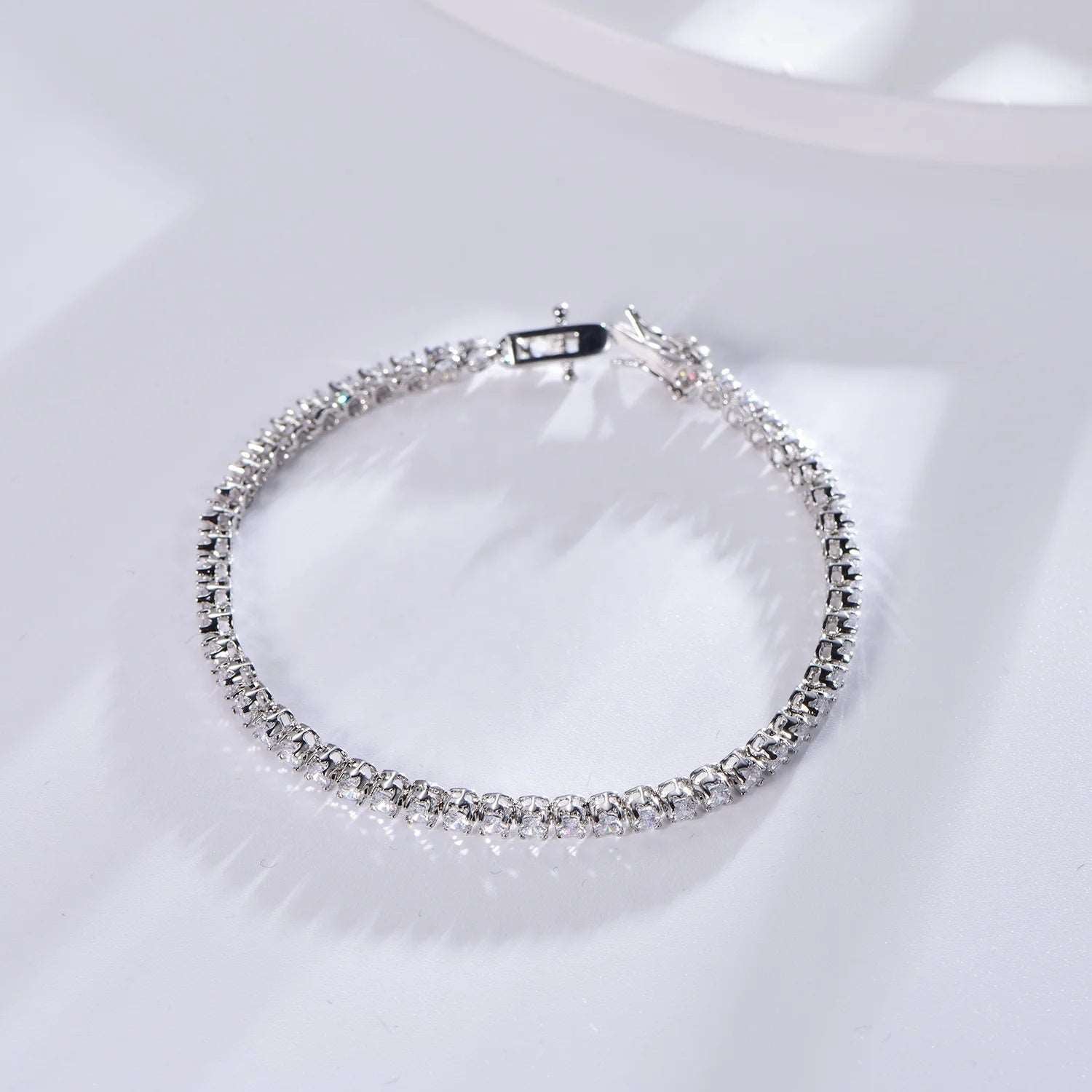 3MM CZ Bracelets AAA Zircon Classic Tennis Bracelet 925 Silver Kirin Jewelry