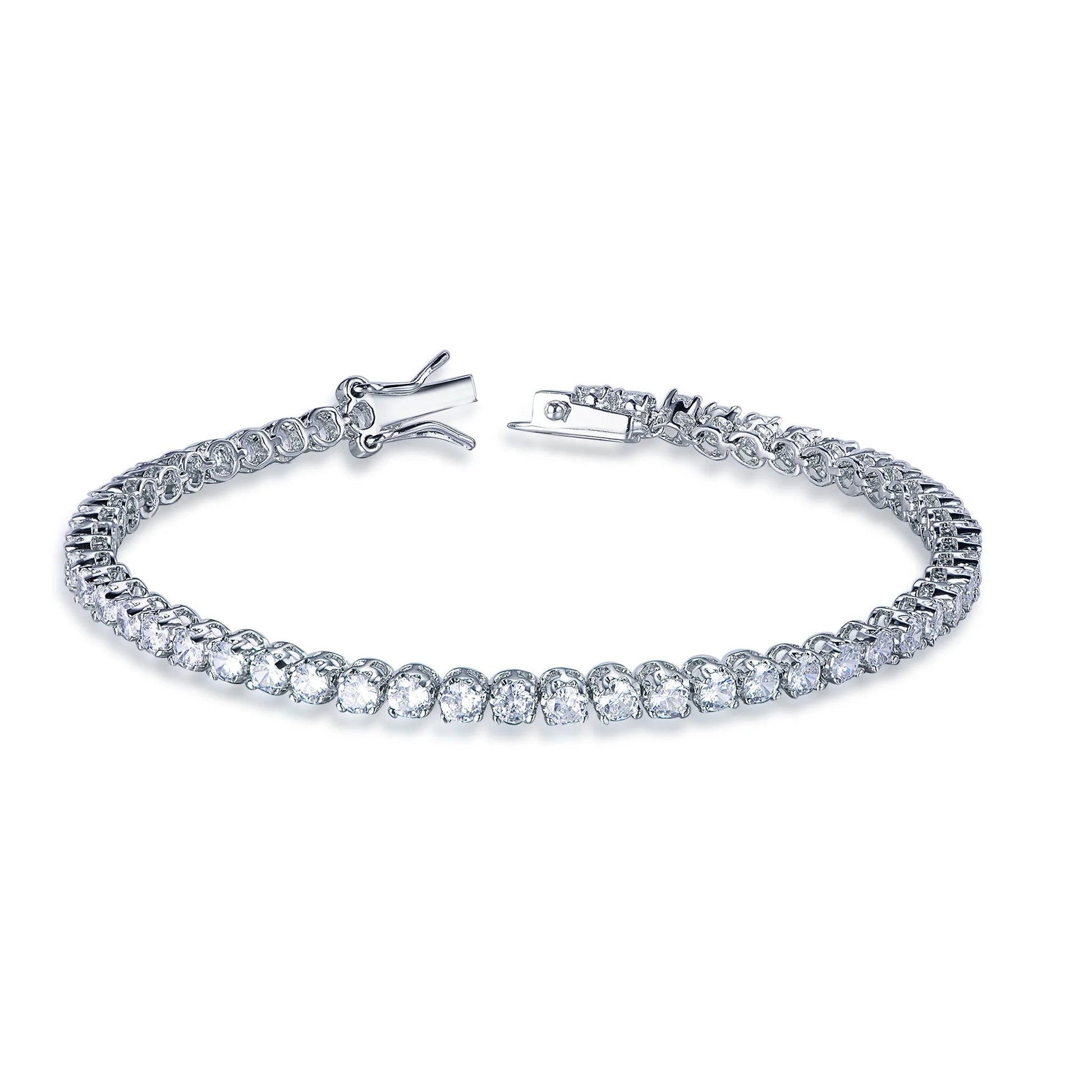 3MM CZ Bracelets AAA Zircon Classic Tennis Bracelet 925 Silver Kirin Jewelry