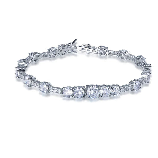 5A Cubic Zircon Tennis Bracelet Jewelry for Women Men 3 4 5mm 14k White Gold S925 Silver Tennis Bracelet Kirin Jewelry