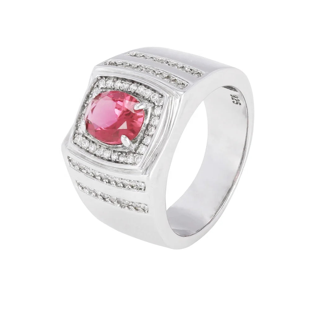 925 Sterling Silver Genuine Ruby Ring Fashion charm Ladies Jewellery rings Kirin Jewelry