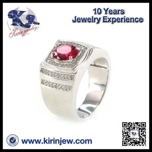 925 Sterling Silver Genuine Ruby Ring Fashion charm Ladies Jewellery rings Kirin Jewelry