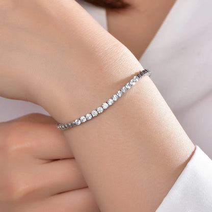 925 Sterling silver Bridal Bracelet Bangle Luxury Latest Diamond Zircon Wedding Party Fine Fashion Jewelry Kirin Jewelry