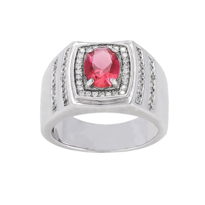 925 Sterling silver earrings Genuine Ruby Ring Fashion charm Ladies Jewellery rings Kirin Jewelry