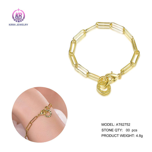 925 silver bracelet with 14K gold plating 62752 Kirin Jewelry