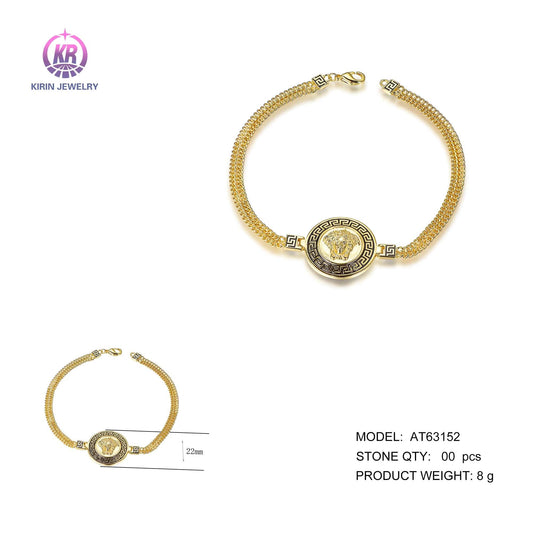 925 silver bracelet with 14K gold plating 63152 Kirin Jewelry