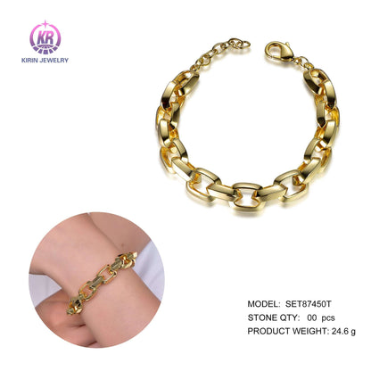 925 silver bracelet with 14K gold plating 87450 Kirin Jewelry