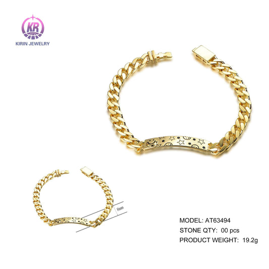 925 silver bracelet with 14K gold plating AT63494 Kirin Jewelry