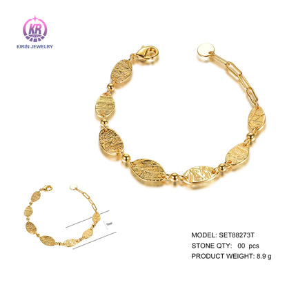 925 silver bracelet with 14K gold plating SET88273T Kirin Jewelry
