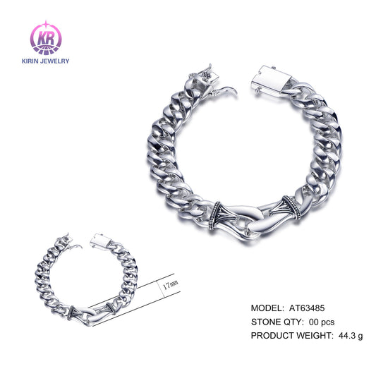 925 silver bracelet with rhodium plating AT63485 Kirin Jewelry