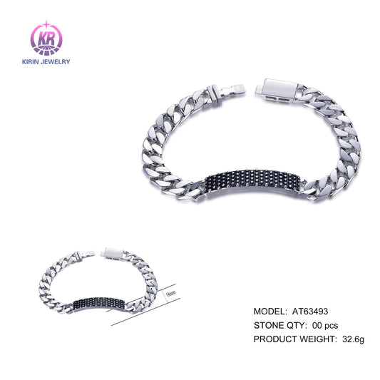 925 silver bracelet with rhodium plating AT63493 Kirin Jewelry