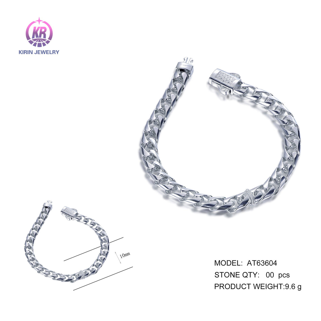 925 silver bracelet with rhodium plating AT63604