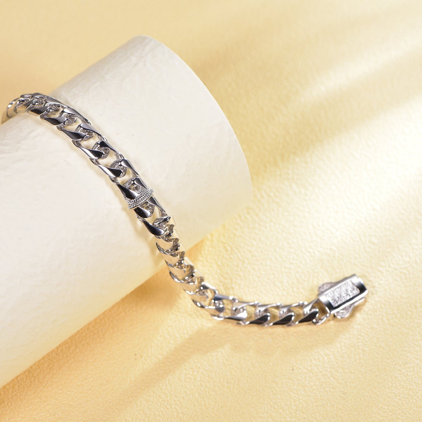 925 silver bracelet with rhodium plating AT63604 Kirin Jewelry