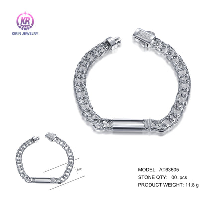 925 silver bracelet with rhodium plating AT63605 Kirin Jewelry