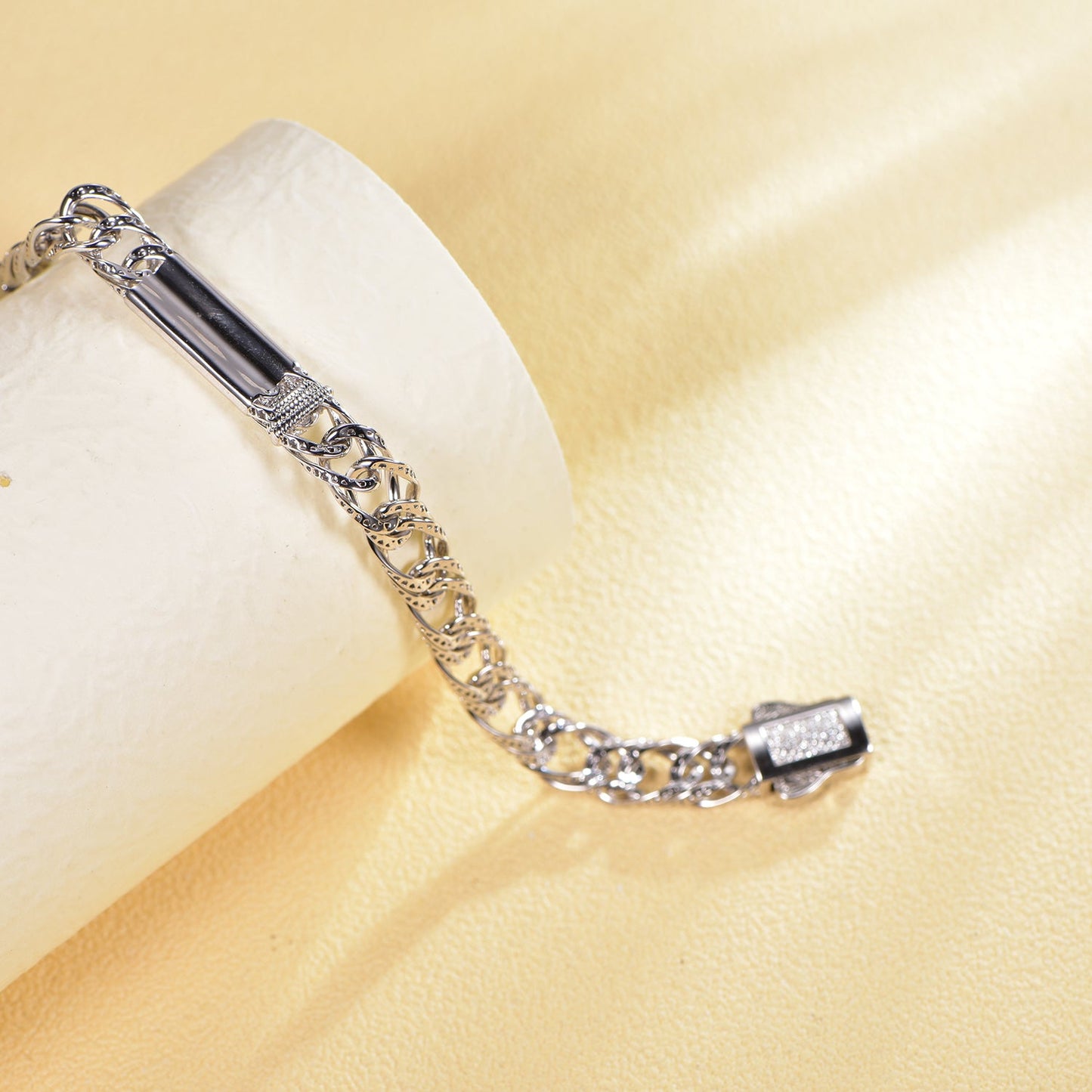 925 silver bracelet with rhodium plating AT63605 Kirin Jewelry