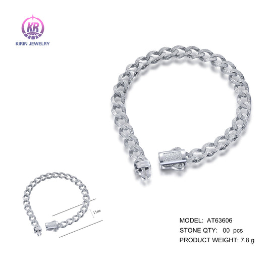 925 silver bracelet with rhodium plating AT63606 Kirin Jewelry