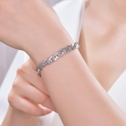 925 silver bracelet with rhodium plating AT63608 Kirin Jewelry