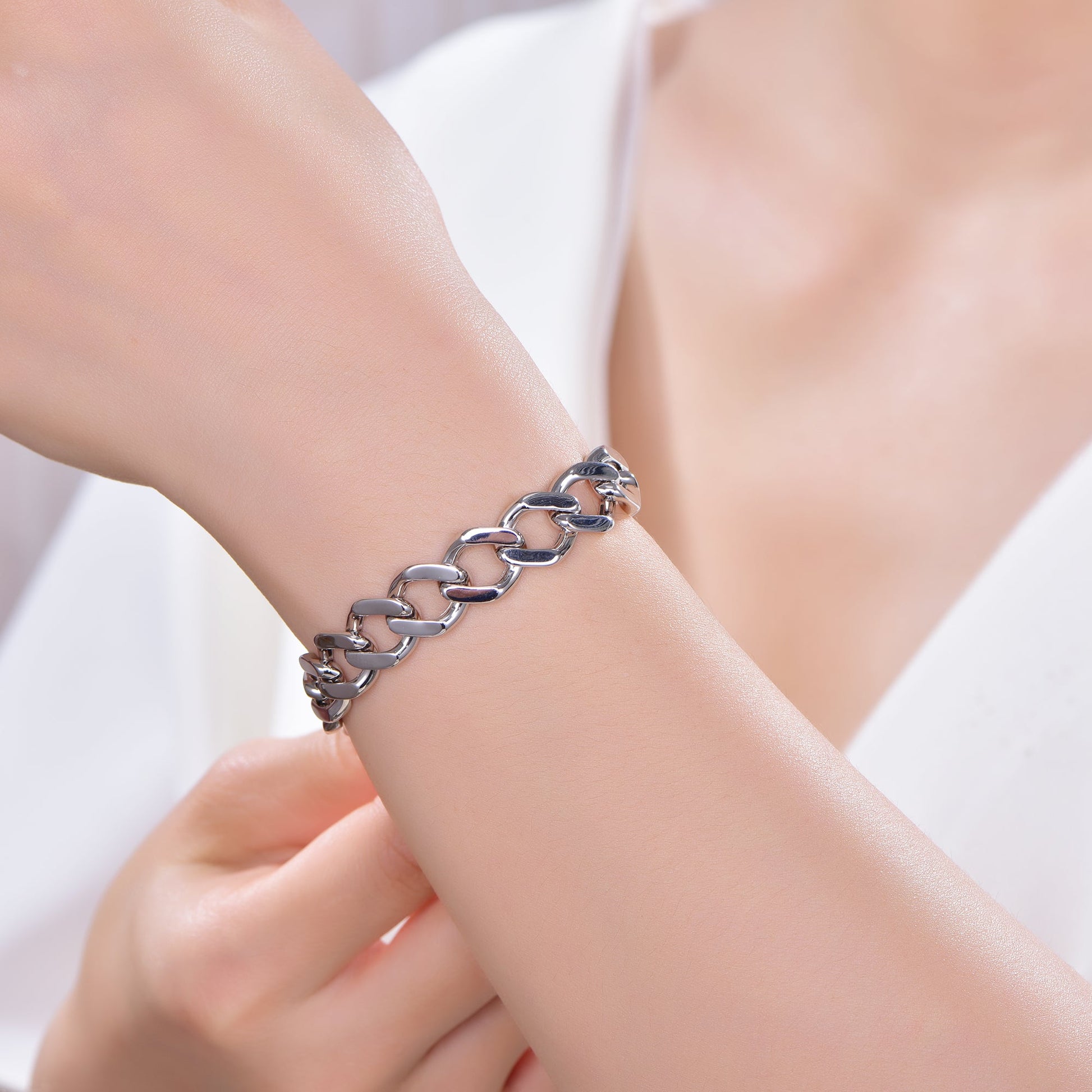 925 silver bracelet with rhodium plating AT63611 Kirin Jewelry