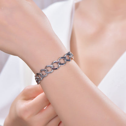 925 silver bracelet with rhodium plating AT63611 Kirin Jewelry