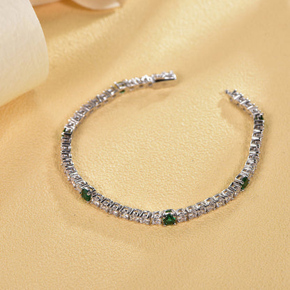 925 silver bracelet with rhodium plating CZ AT63440 Kirin Jewelry