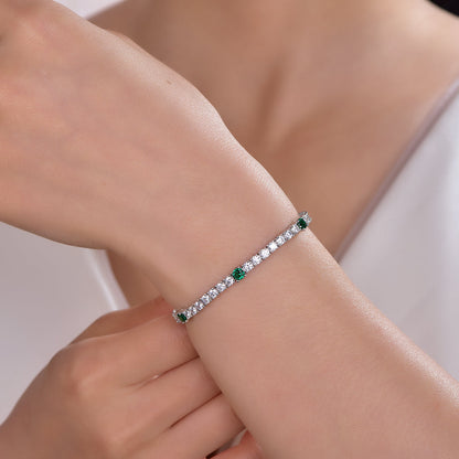 925 silver bracelet with rhodium plating CZ AT63440 Kirin Jewelry