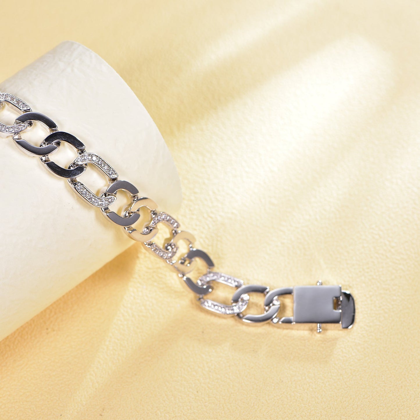 925 silver bracelet with rhodium plating CZ AT63565 Kirin Jewelry