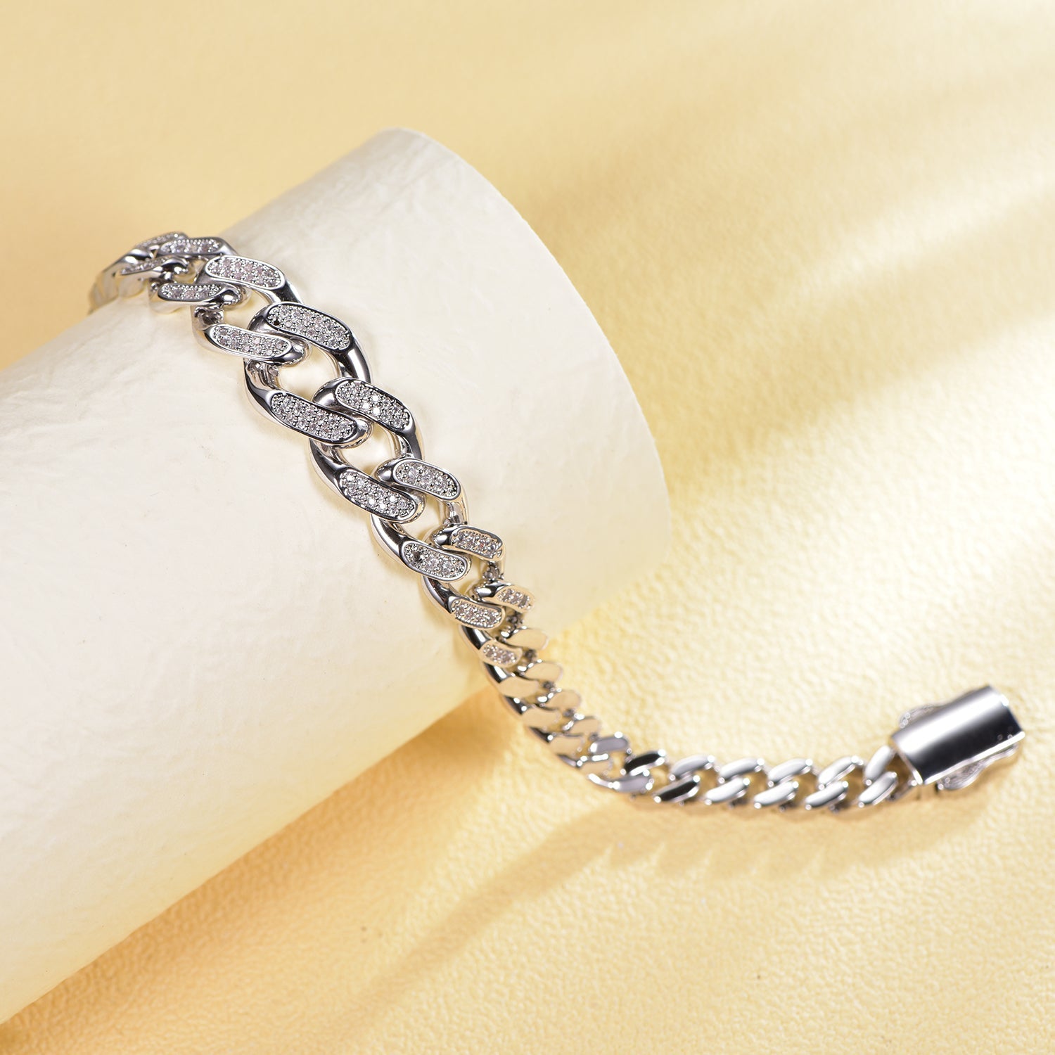 925 silver bracelet with rhodium plating CZ AT63637 Kirin Jewelry