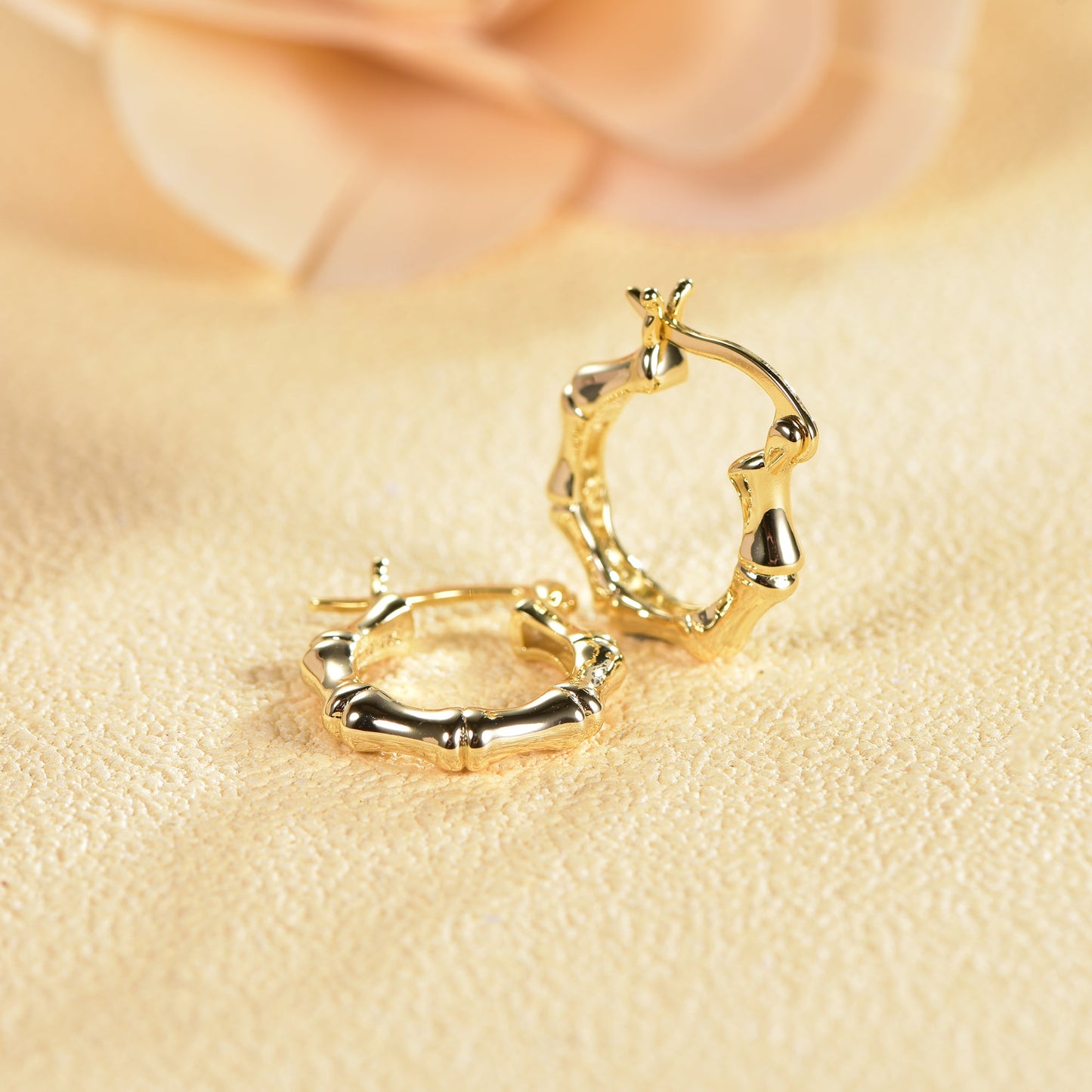 925 silver earrings with 14K gold plating KE33191 Kirin Jewelry