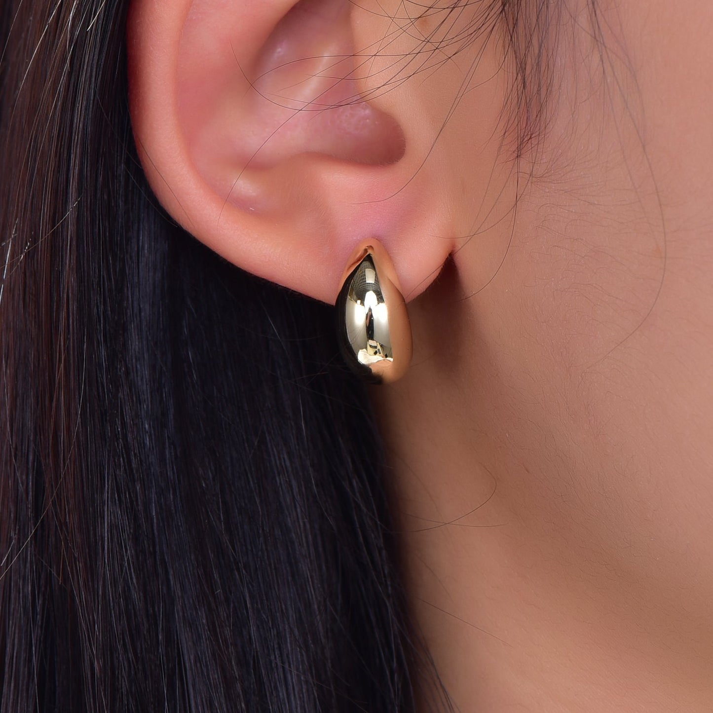 925 silver earrings with 14K gold plating KE33201 Kirin Jewelry