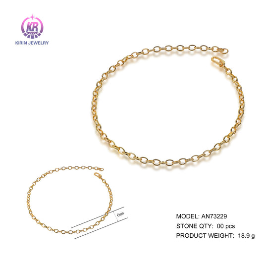 925 silver necklace with 14K gold plating AN73229 Kirin Jewelry