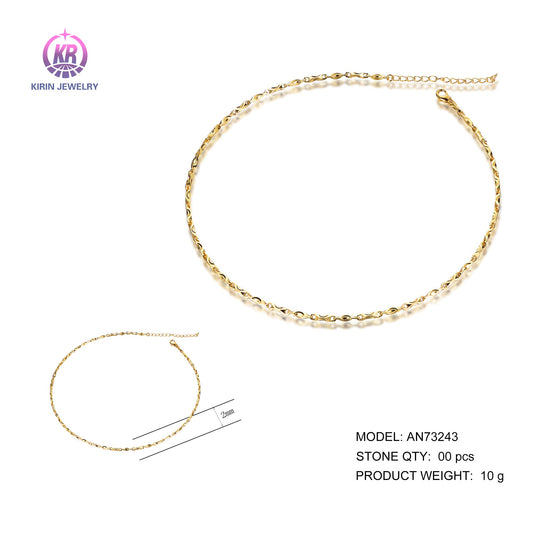 925 silver necklace with 14K gold plating AN73243 Kirin Jewelry