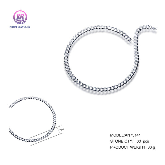 925 silver necklace with rhodium plating AN73141 Kirin Jewelry