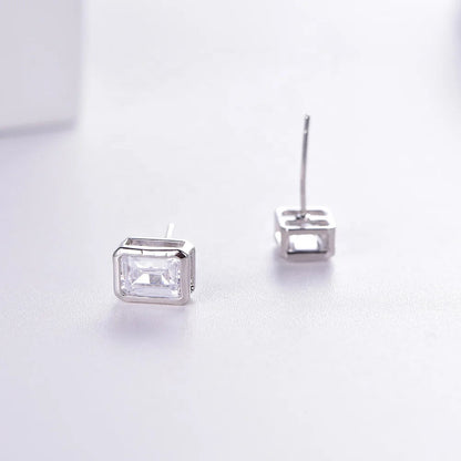 AAA cz sterling silver 925 earring stud Sterling silver earrings 925 lab diamond earrings Kirin Jewelry