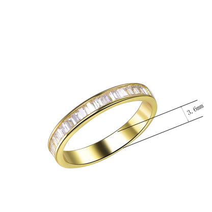 AAA zircon wedding band diamond 925 wedding band gold wedding band gold engagement rings for women Kirin Jewelry