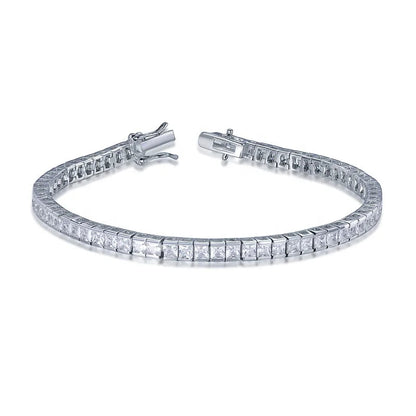 Bracciale rainbow sapphire tennis bracelet 925 silver white gold tennis chain lab diamond tennis bracelet Kirin Jewelry