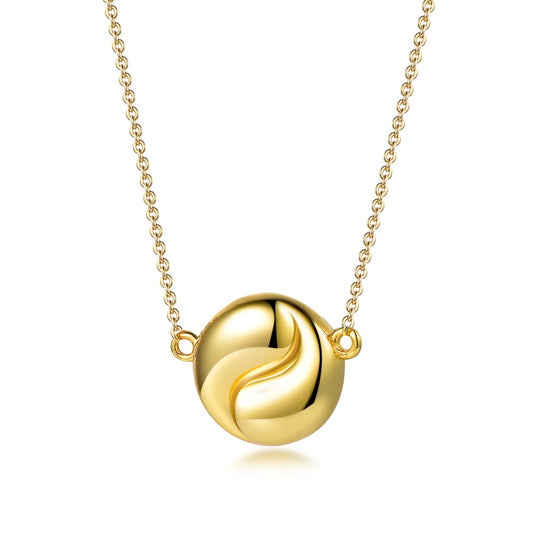 Colgantes Golden Pisces Lady Pendant 925 Silver Gold Chain Pendant Necklace 18K Gold Plated Link Necklace Kirin Jewelry