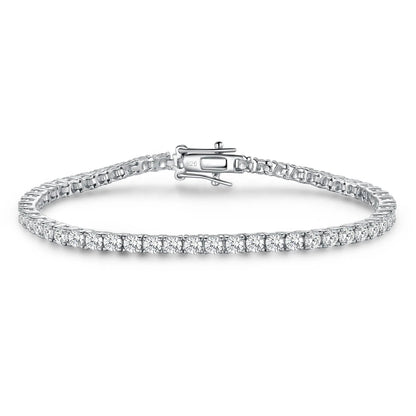 Cubic Zircon Bracelet Rainbow 5A CZ Diamond Tennis Bracelet for Women Men 925 Sterling Silver Bracelet Kirin Jewelry