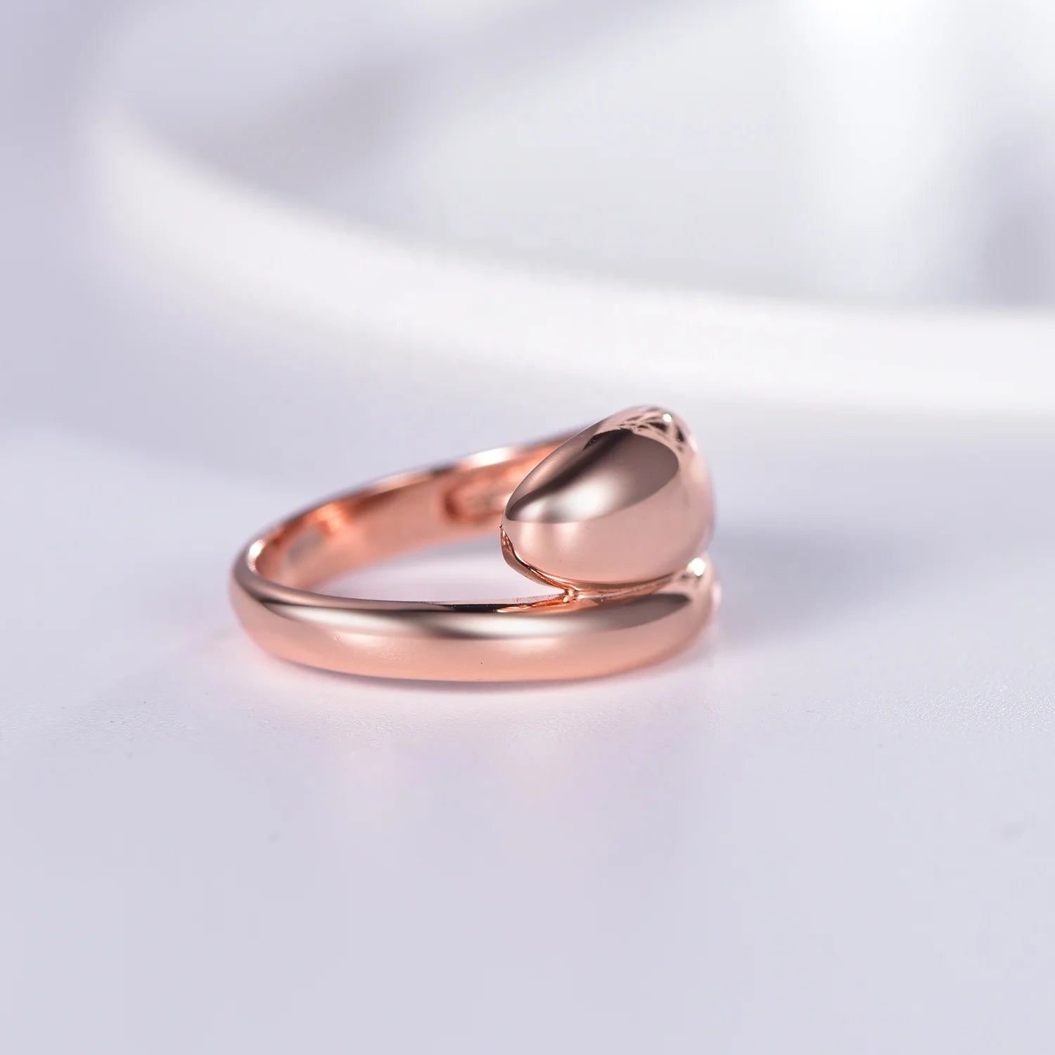 Customized Sterling 925 Silver Ring Women Jewelry Rose Gold Plated Rings without stone chunky fidget ring Kirin Jewelry