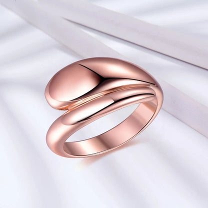 Customized Sterling 925 Silver Ring Women Jewelry Rose Gold Plated Rings without stone chunky fidget ring Kirin Jewelry