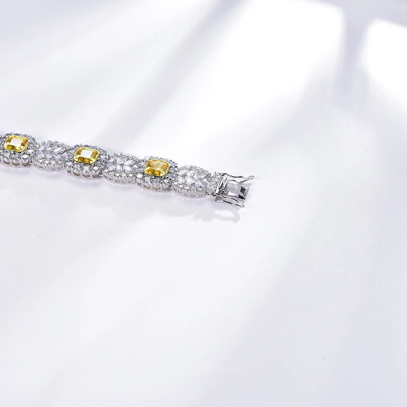 Dramatic CZ Cubic Zirconia Bridal Wedding Statement Bracelet Kirin Jewelry