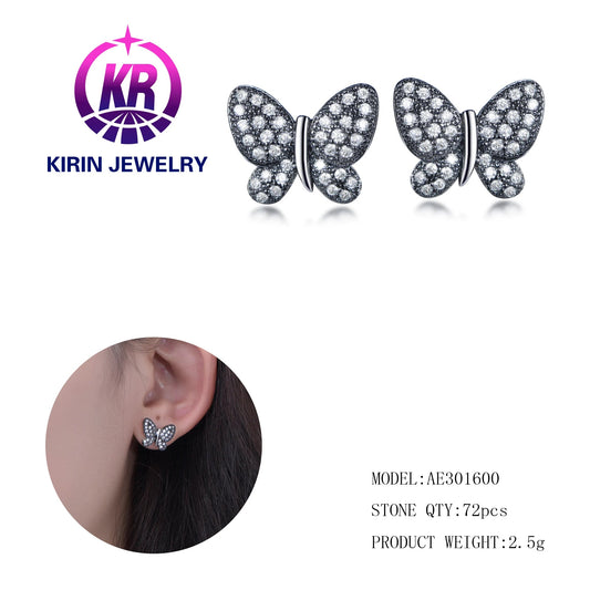 Fashion Jewelry Luxury Earrings Set Screw Back Gold Plated 925 Sterling Silver Moissanite Diamond Stud Earring For Men Women Kirin Jewelry