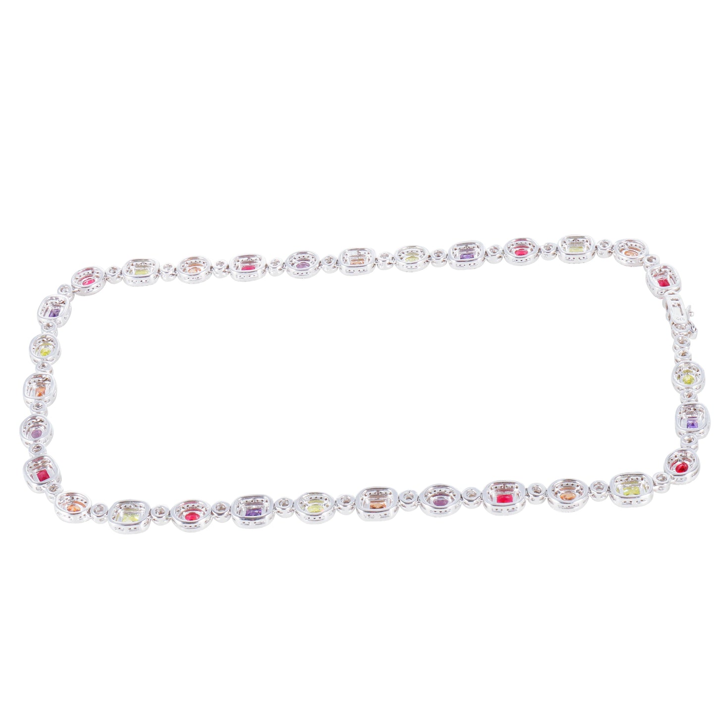 Fashion Jewelry Silver 925 Colorful Zirconia Diamond Bead Necklace For Women Kirin Jewelry