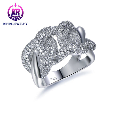 Fashion Ring Sterling Silver 925 Luxury CZ Zircon Engagement wedding Rings Jewelry for Women Silver Jewelry Kirin Jewelry