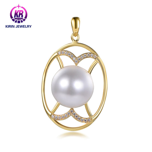 Fashion Women shell pearl 3A white cubic zirconia Necklace Gold Plated Jewelry Suits the Bride Wedding Dress Kirin Jewelry