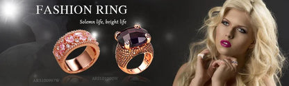 Fashion jewelry CZ ring gold moroccan wedding jewelry wholesale Kirin Jewelry