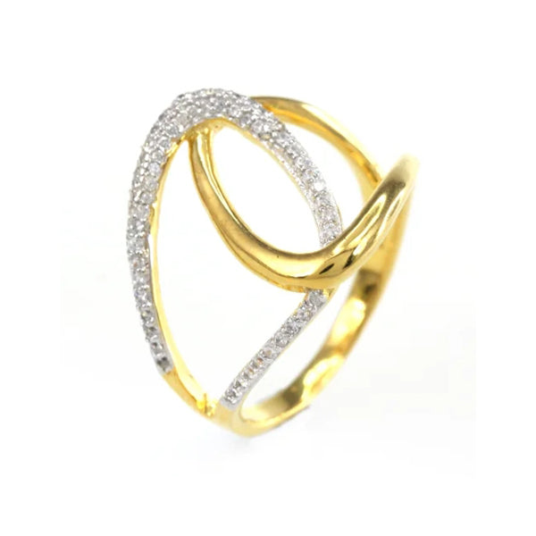 gold cubic zirconia ring gold plated wedding ring