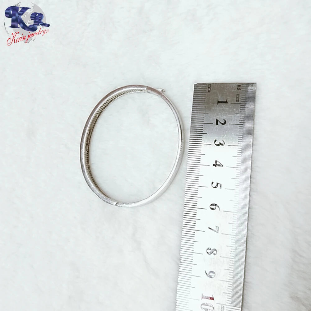 Fashion wholesale silver jewelry zircon 925 sterling silver bangles women jewelry bracelet charm elegant plated bracelet Kirin Jewelry