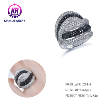 Fine Jewelry Customization OEM Romantic Women's Wedding 925 Sterling Silver CZ ZIRCON Diamond Engagement Gift Ring Kirin Jewelry